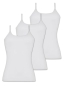 Preview: Pompadour 3er Pack Spaghettitop 8100/01-520, aus reiner Baumwolle