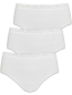 Preview: Pompadour 3er Pack Taillenslip aus Single Jersey - in 3 Farben 8220-015
