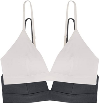 Dorina Bralette Lila aus Bio Baumwolle/ Modal im Doppelpack | Ivory/Grau, D0004CO0