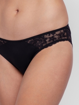 Dorina 2er Pack Damen Slip Willa – Mikrofaser Damen Slips in schwarz/pink