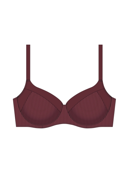DORINA Curves T-Shirt Bügel BH Carmen in Berry, bis Cup E, D001926MI066