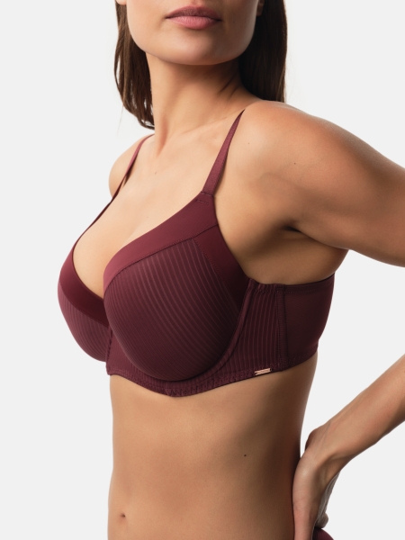 DORINA Curves T-Shirt Bügel BH Carmen in Berry, bis Cup E, D001926MI066