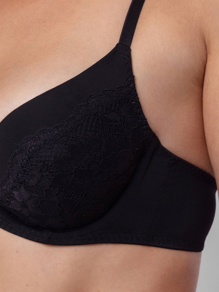 DORINA Doppelpack Pushup-BH Willa, Schwarz/Pink, ab Cup AA