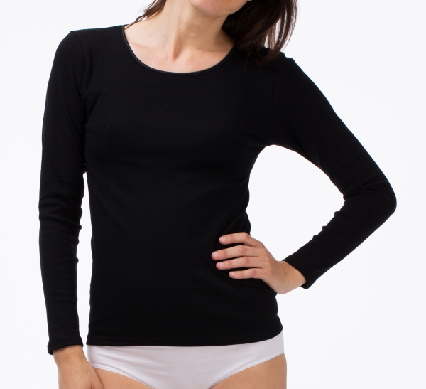 Shirt mit langem Arm im 3er Pack aus Baumwolle von Schöller 51140-562-3er