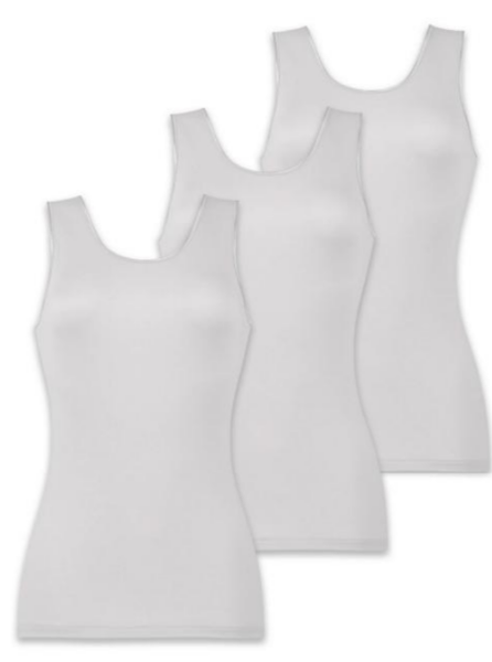 Pompadour 3er Pack Achselhemd 8100/01-500, aus reiner Baumwolle